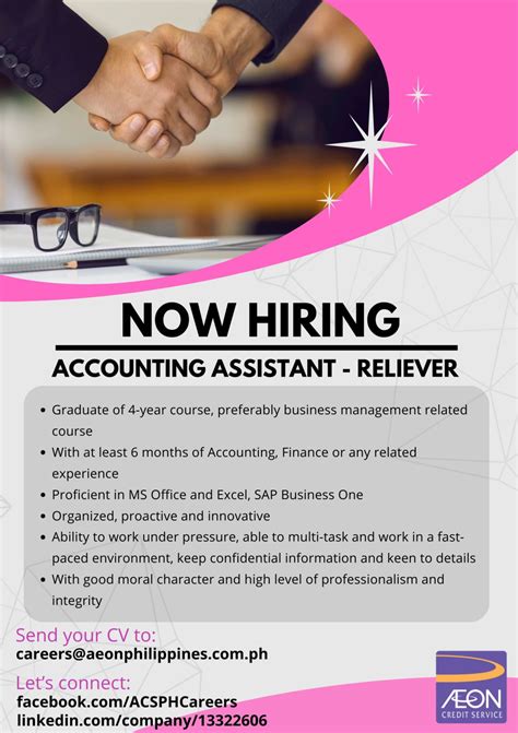 Careers at Aeon Credit Service Philippines Inc..